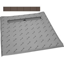 Душевая плита Radaway RadаDrain 99x99 5CL1010A/5R075B с решеткой под плитку Basic