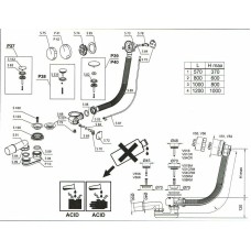 Слив-перелив Relisan Vega V55К Гл000006762 полуавтомат Хром