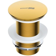 Донный клапан WasserKRAFT A247 Click-Clack Золото матовое