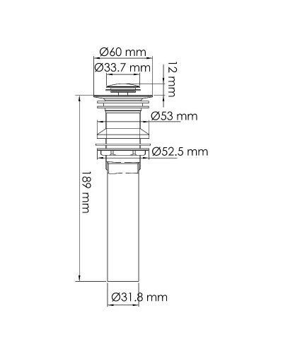 Донный клапан WasserKRAFT A252 Click-Clack Золото матовое