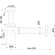 Сифон для раковины Boheme 609-MW Белый