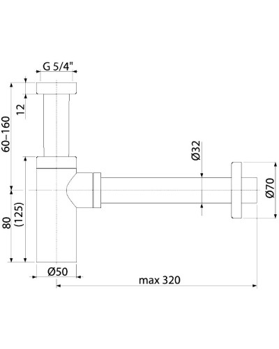 Сифон для раковины Boheme 609-MW Белый