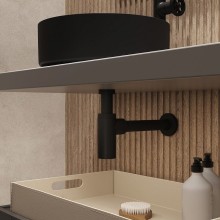 Сифон для раковины Iddis Optima Home OPTBL00i84 Черный матовый