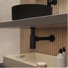 Сифон для раковины Iddis Optima Home OPTBL00i84 Черный матовый