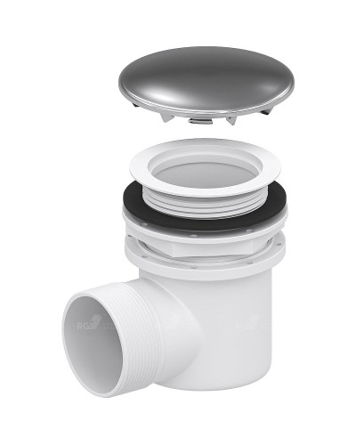 Сифон для душевого поддона RGW Velplex QYD-02 18241102-01 Хром