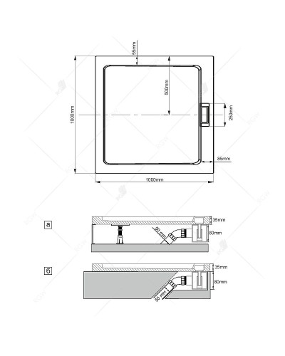 Сифон для душевого поддона RGW Q10-C 03241100-10 Хром