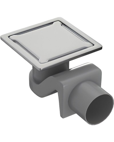 Душевой трап Timo Basic 15 BD150-S50R с решеткой Сталь