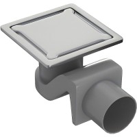 Душевой трап Timo Basic 11 BD110-S50R с решеткой Сталь