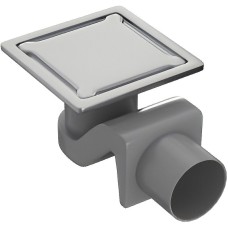 Душевой трап Timo Basic 11 BD110-S50R с решеткой Сталь