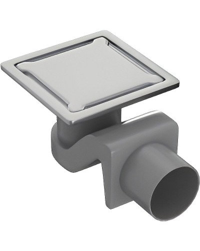 Душевой трап Timo Basic 11 BD110-S50R с решеткой Сталь