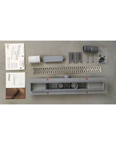 Душевой лоток Paini Harmony 550 CH550H с решеткой Хром