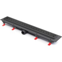 Душевой лоток Paini Harmony 650 CH650HC с решеткой Черный матовый