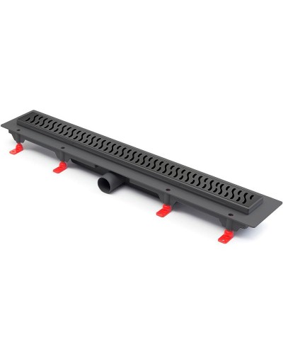 Душевой лоток Paini Harmony 650 CH650HC с решеткой Черный матовый