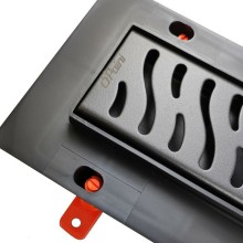 Душевой лоток Paini Harmony 650 CH650HC с решеткой Черный матовый