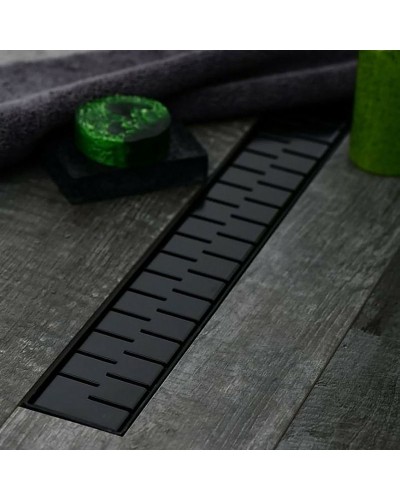 Душевой лоток Paini Medium 450 CH450MC с решеткой Черный матовый