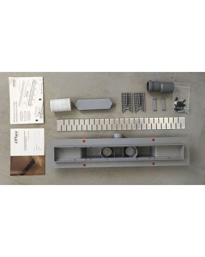 Душевой лоток Paini Medium 550 CH550M с решеткой Хром