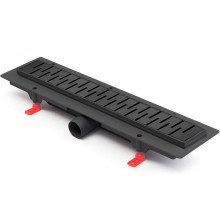 Душевой лоток Paini Medium 550 CH550MC с решеткой Черный матовый