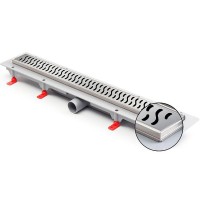 Душевой лоток Paini Harmony 850 CH850HN с решеткой Хром глянцевый