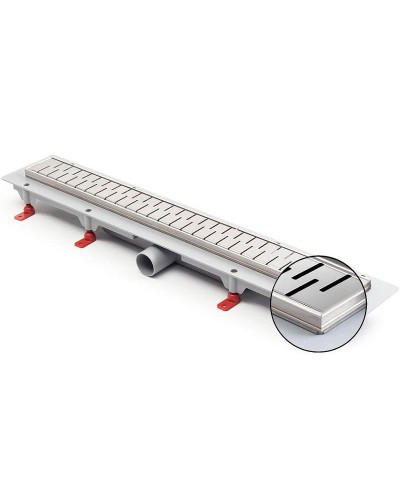 Душевой лоток Paini Medium 650 CH650MN с решеткой Хром