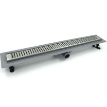 Душевой лоток Timo Smart 90 SM-SG90-LS40(DRY) с решеткой Сталь