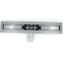 Душевой лоток Timo Smart 90 SM-SG90-LS40(DRY) с решеткой Сталь