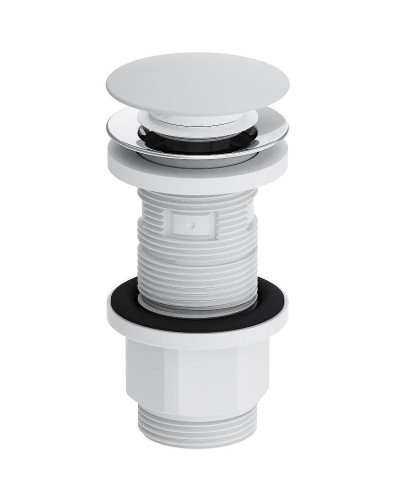 Донный клапан Damixa Option 210600200 click-clack Белый глянцевый