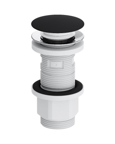 Донный клапан Damixa Option 210600300 click-clack Черный матовый