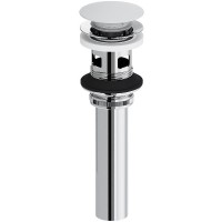 Донный клапан Damixa Option 210610200 click-clack Белый глянцевый