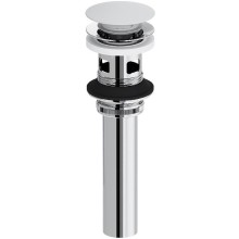 Донный клапан Damixa Option 210610200 click-clack Белый глянцевый