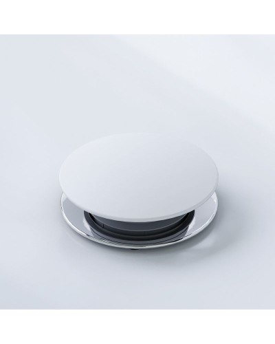 Донный клапан Damixa Option 210610200 click-clack Белый глянцевый