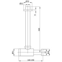 Сифон для раковины Vincea VSPH-1B01CH Хром