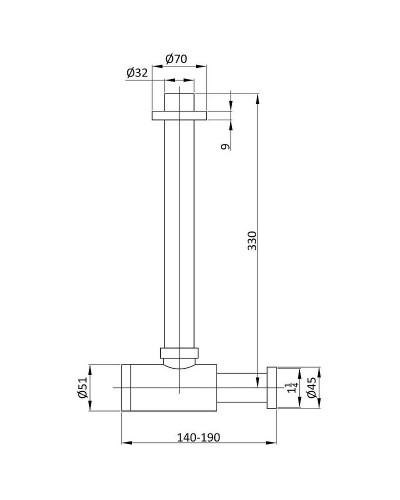 Сифон для раковины Vincea VSPH-1B01CH Хром