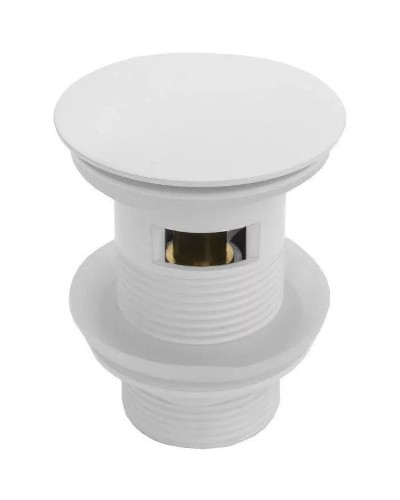 Донный клапан CeramaLux RD001MW click-clack Белый матовый