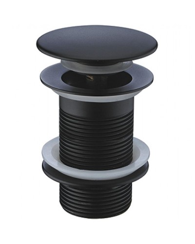 Донный клапан CeramaLux BB006B click-clack Черный глянцевый