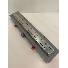 Душевой лоток Veconi Line 450 V450L с решеткой Хром глянцевый