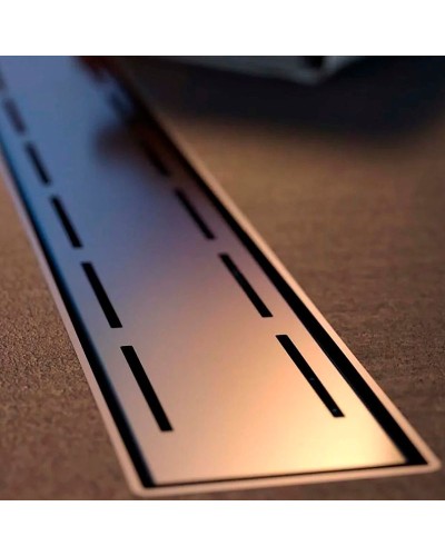 Душевой лоток Veconi Line 550 V550L с решеткой Хром глянцевый