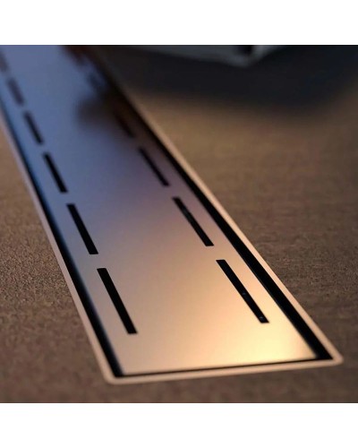 Душевой лоток Veconi Line 550 V550L с решеткой Хром глянцевый