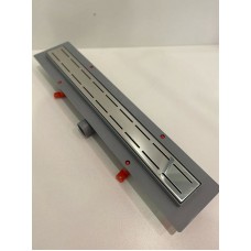 Душевой лоток Veconi Line 750 V750L с решеткой Хром глянцевый