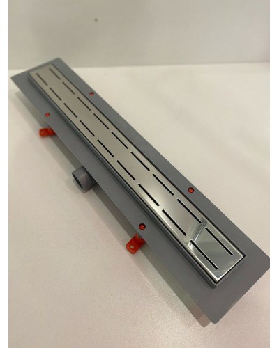 Душевой лоток Veconi Line 750 V750L с решеткой Хром глянцевый