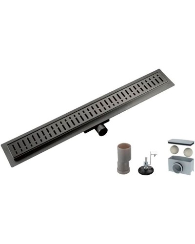 Душевой лоток Gappo G88007-39 с решеткой Оружейная сталь