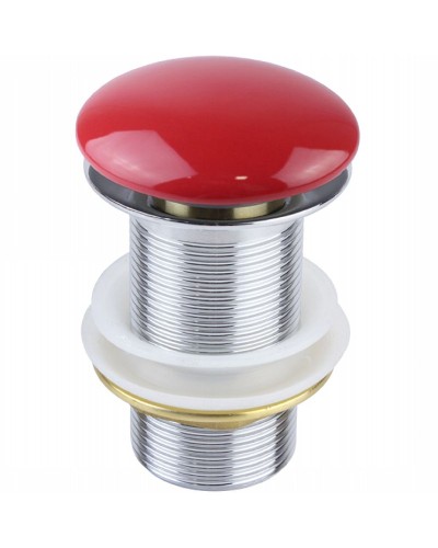 Донный клапан Bronze de Luxe 1001R click-clack Красный