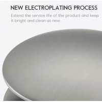 Донный клапан Frap F62-9 click-clack Оружейная сталь