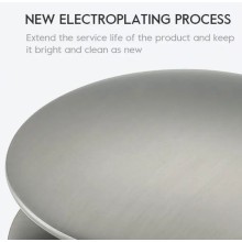 Донный клапан Frap F62-9 click-clack Оружейная сталь