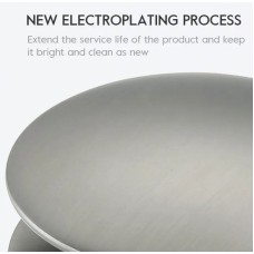 Донный клапан Frap F62-9 click-clack Оружейная сталь