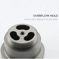 Донный клапан Frap F62-9 click-clack Оружейная сталь