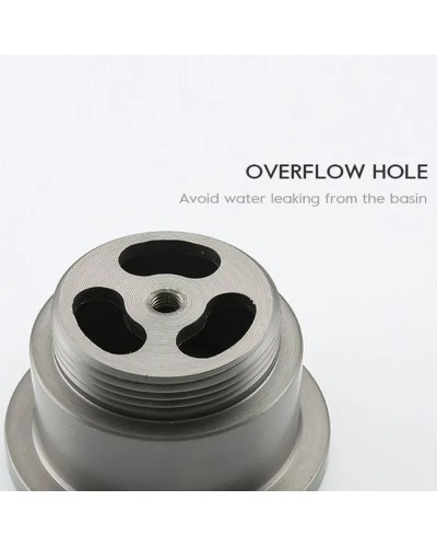 Донный клапан Frap F62-9 click-clack Оружейная сталь