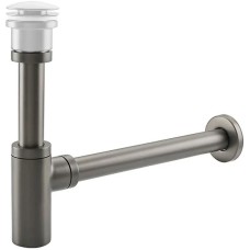 Сифон для раковины Frap F82-9 Оружейная сталь