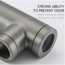 Сифон для раковины Frap F82-9 Оружейная сталь