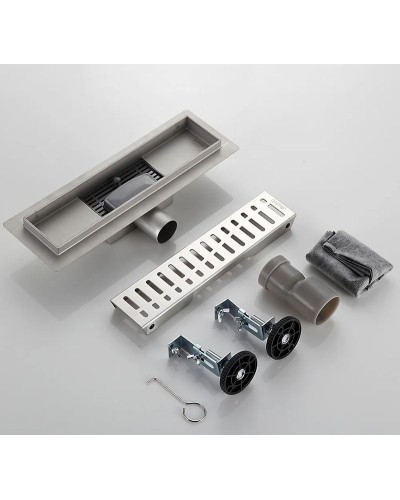 Душевой лоток Gappo G83007-3 с решеткой Сатин