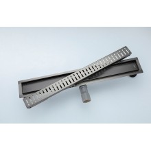 Душевой лоток Gappo G86007-39 с решеткой Оружейная сталь